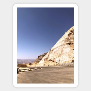 Rocky Mountain Road side at Oman Sticker